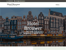 Tablet Screenshot of hotelbrouwer.nl